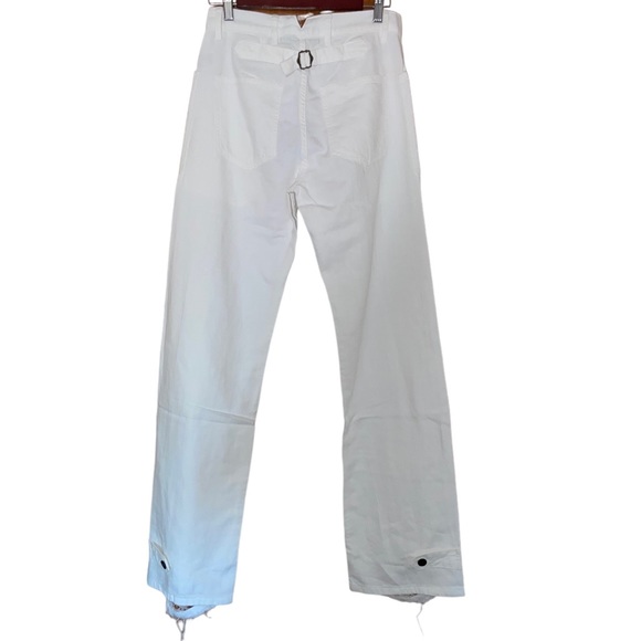 NWT Sandrine Rose x Free People Wide Cargo Pant in White - Picture 10 of 12